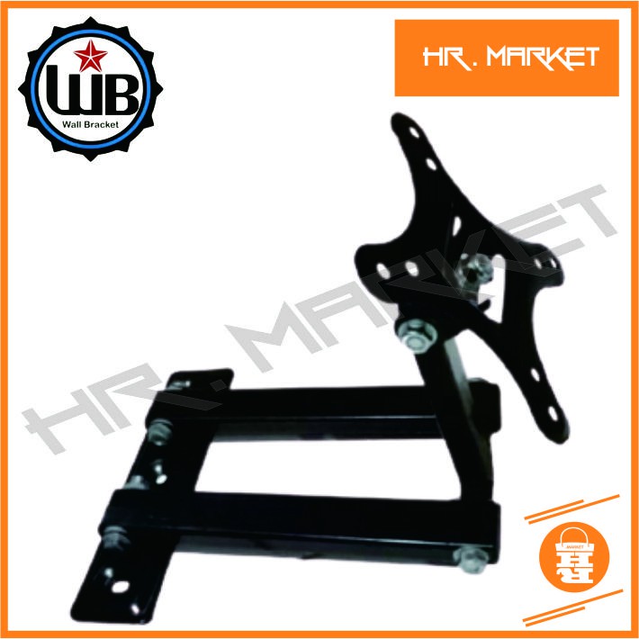 Bracket Monitor 24 19 21 17 Tv Led Braket Lcd Gantungan TV 14 - 28 Inch Swivel Wall Breket 2 Lengan