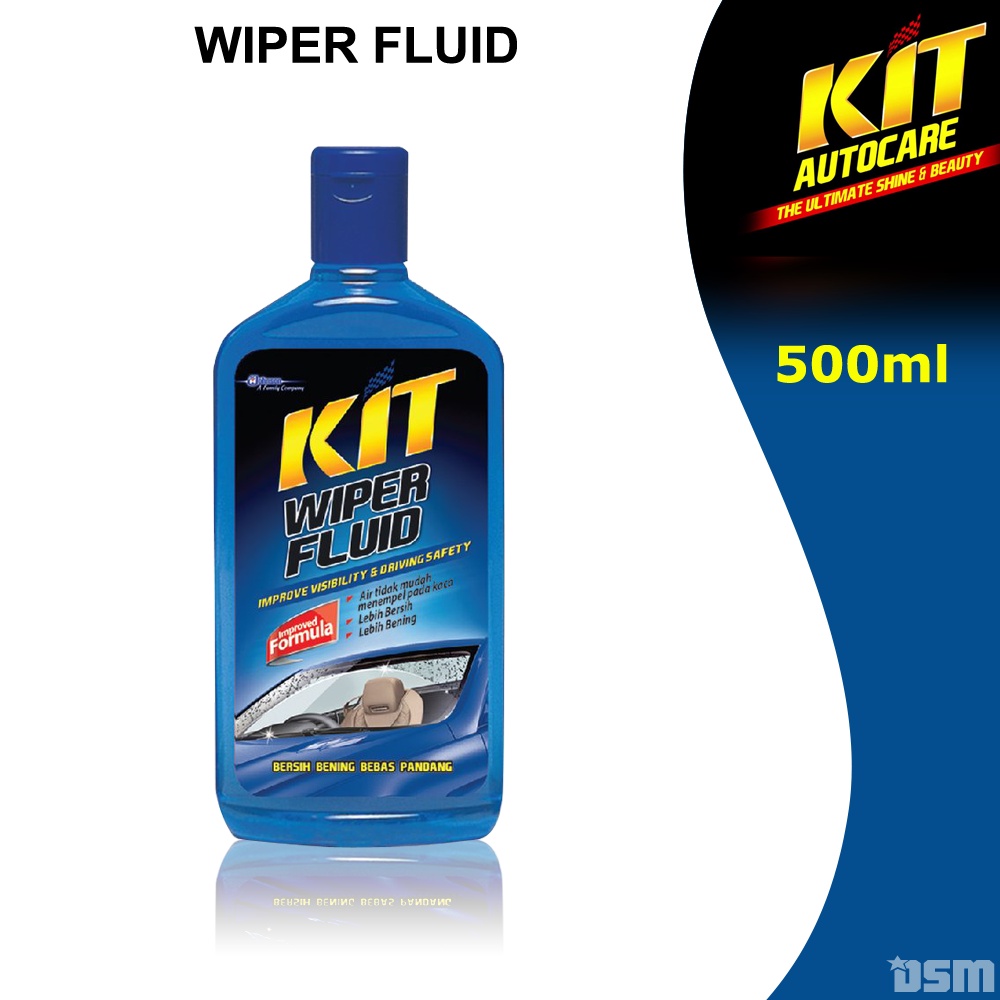 KIT Wiper Fluid 500 ml / Bersihkan Kaca Mobil Dari Kotoran Maupun Endapan Lemak Knalpot / DSM