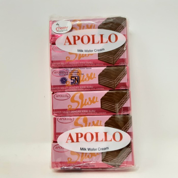 

Nafariz724 ( Berkah ) Apollo Wafer Milk Chocolate / Apolo Coated Wafer 12 Pcs X 12Gr / Wafle / Wafer