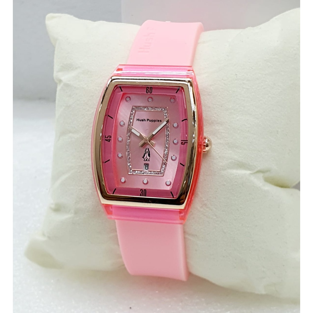 (BEST SELLER) JAM TANGAN WANITA HUSH PUPPIES TANGGAL AKTIF FREE BOX