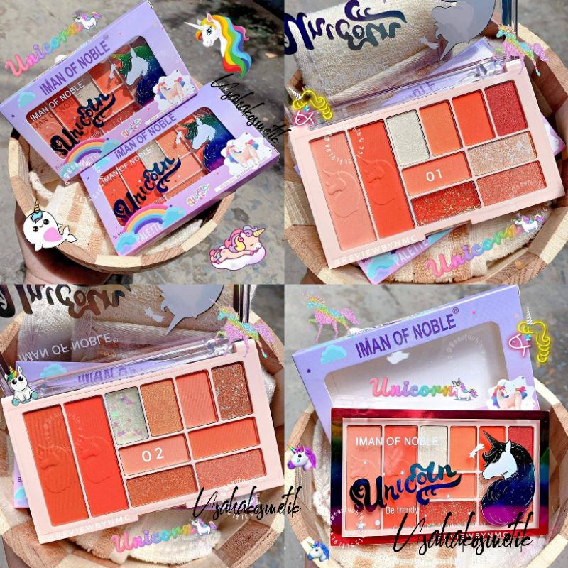 PROMO HOT !!! EYESHADOW IMAN OF NOBLE UNICORN PEACHY 6662-10