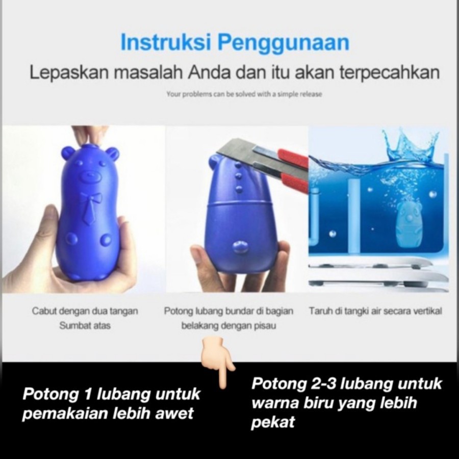 Ready Stock!  Cairan biru pembersih toilet