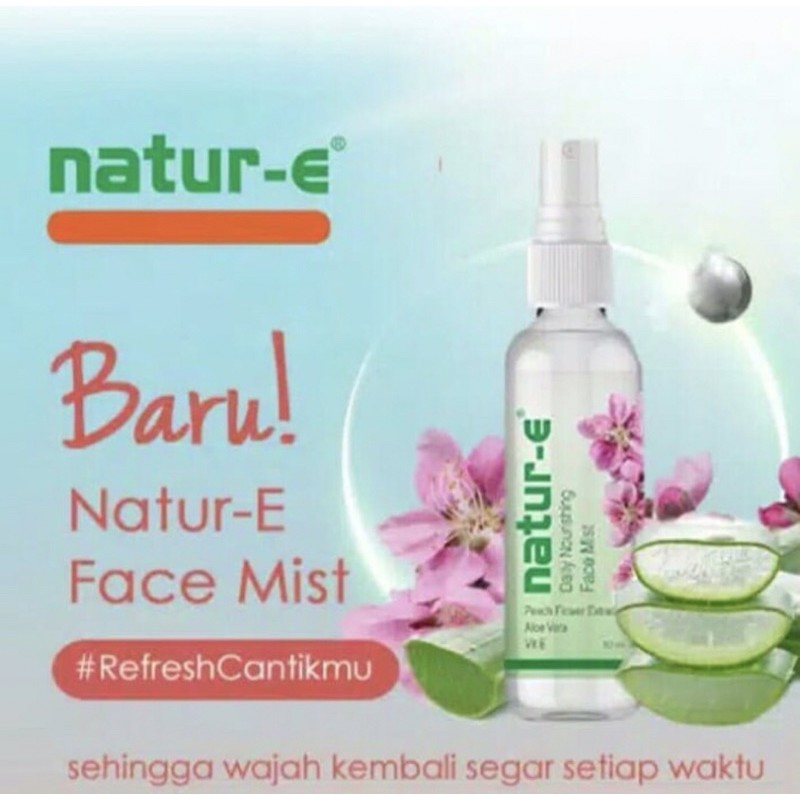 Natur E daily nourishing face mist 50 ml ( menjaga kulit wajah segar sepanjang hari )