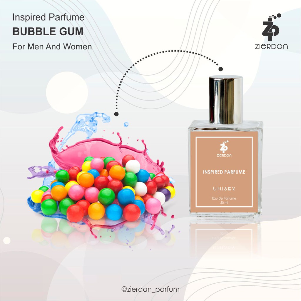 Zierdan Parfum Bubble Gum Parfume Farfum Minyak Wangi Tahan Lama Pria &amp; Wanita Unisex