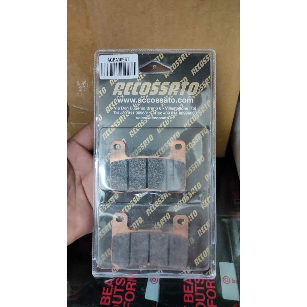 Kampas Rem Depan ACCOSSATO Sintered Kawasaki ZX10R ZX-10R 2011-2015