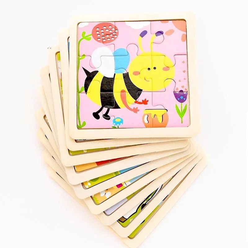 Mini Wooden Puzzle Mainan Kayu Puzzle Anak Jigsaw Puzzle