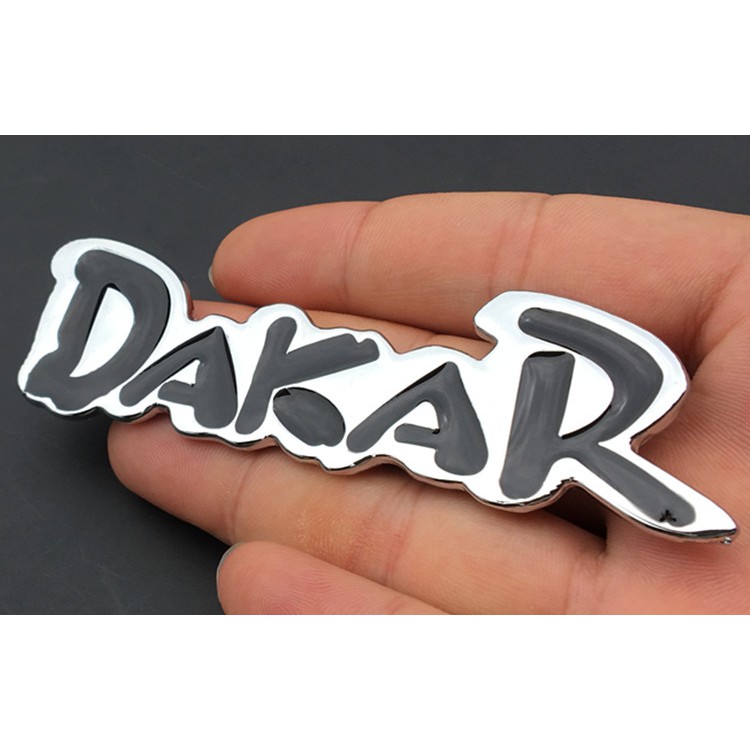 Sticker Emblem Metal Logo Rally DAKAR untuk Dekorasi Bodi Jeep/Truk/Mobil