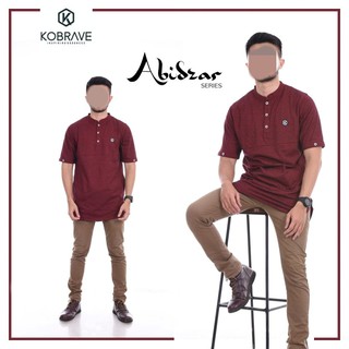  Baju  Muslim Koko Bahan Kaos  Kurta  Atasan Pria Jumbo size 