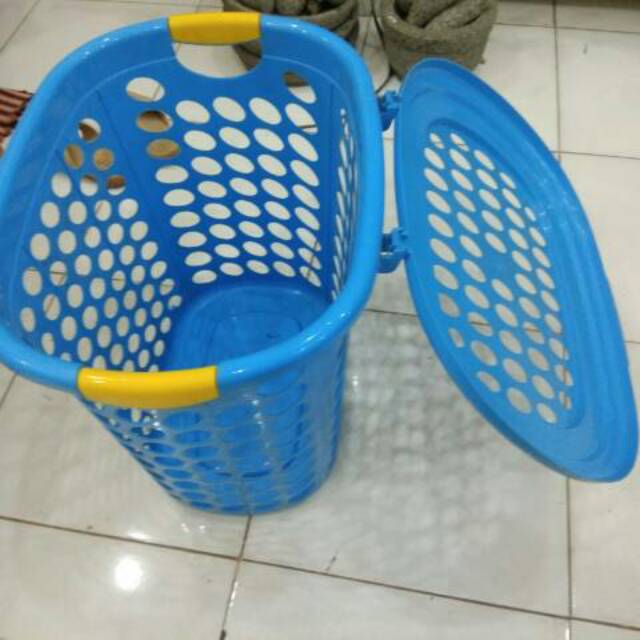 Keranjang Baju Kotor Kotak Tutup / Keranjang Laundry