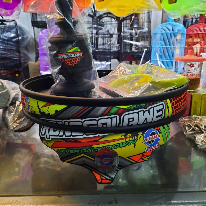 Ebod jaya tebok lovebird pvc water decal edisi ronggolawe