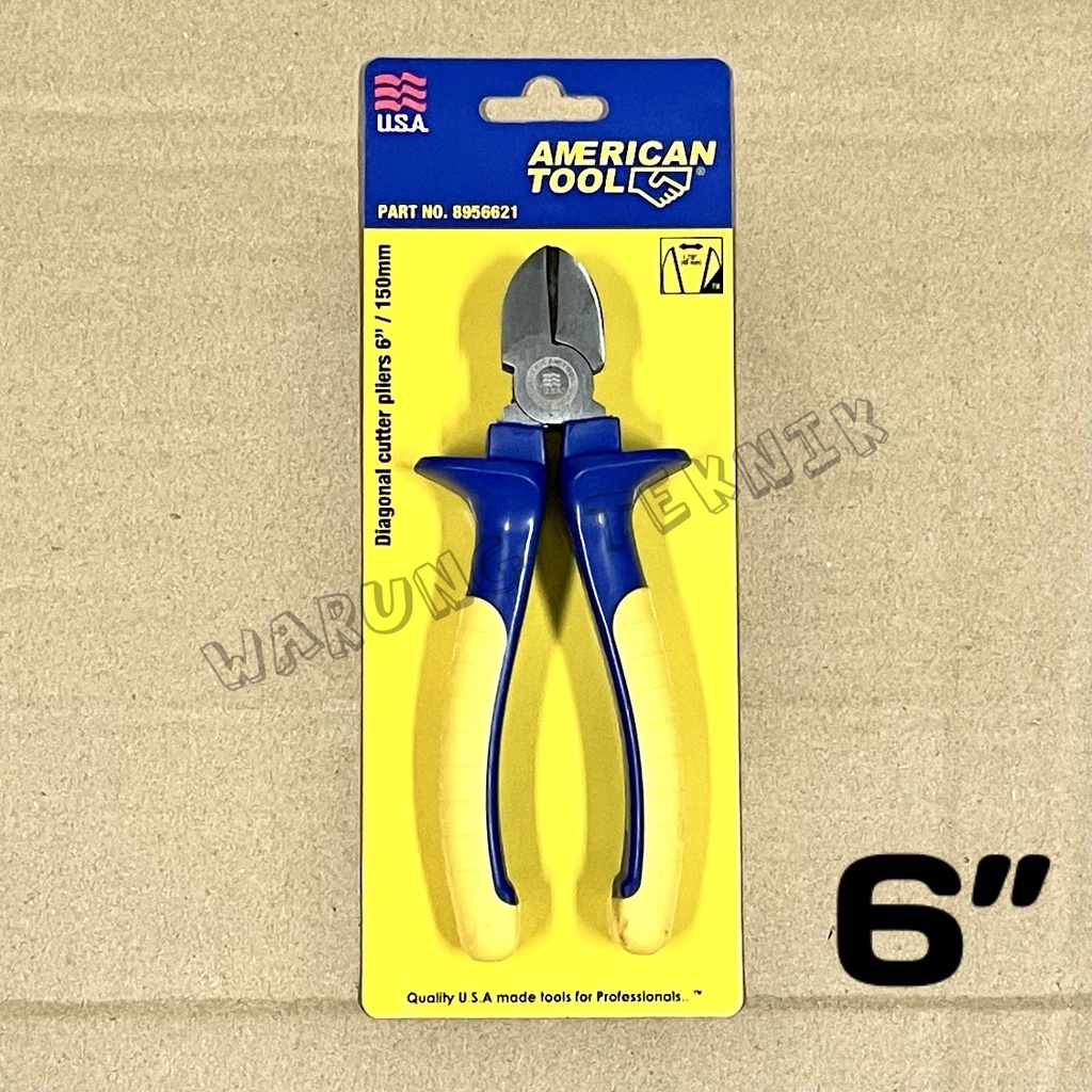 AMERICAN TOOL DIAGONAL CUTTER PLIERS TANG POTONG  6 INCH 150 MM