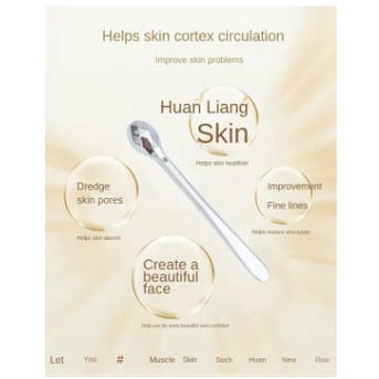 STIK PEMIJAT MATA MINI BAHAN METAL PENGHILANG KERUT / EYE CREAM APLICATOR