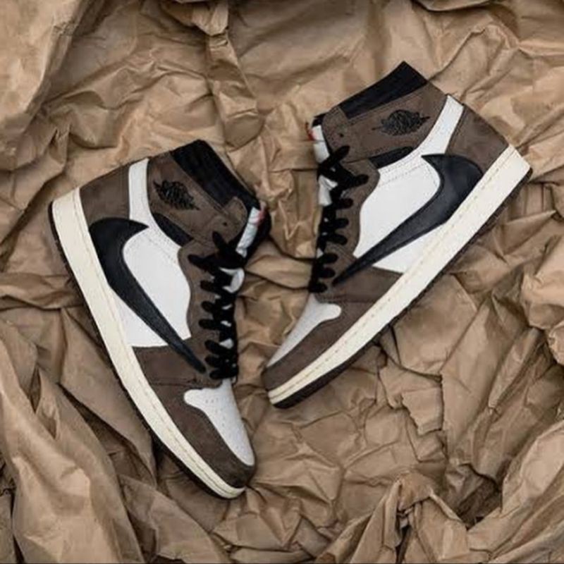 brown air jordan 1 travis scott