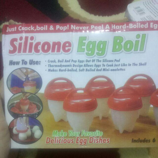 Silicone Egg Boil Cetakan Telor Tempat Rebus Telur Wadah