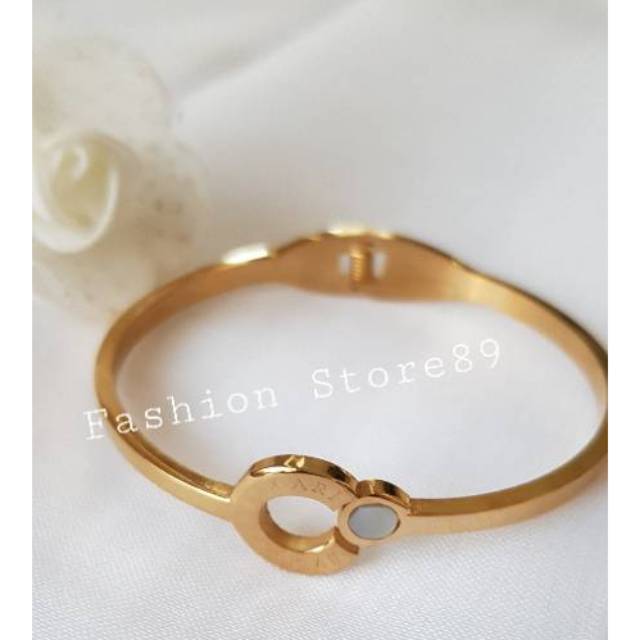 Gelang bangle import / gelang fashion titanium gold / bangle Titanium fashion import