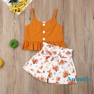 Setelan Tank Top Crop Model Kancing dan Rok Model Ruffle