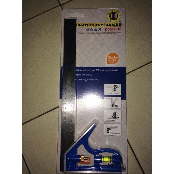 

Penggaris Siku Kombinasi Combination Square 12 Cmart Taiwan High Quality