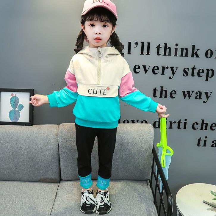 ♠ [Cocobaby Jakarta] Setelan Tunik Anak Perempuan/Baju Anak Tanggung/Set Hoodie Lucu/Baju Import ☃