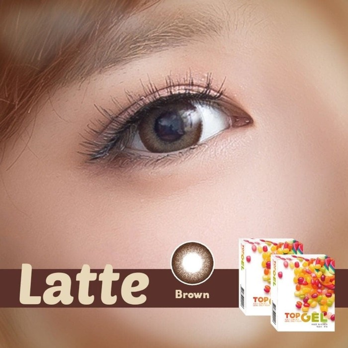 SOFTLENS TOPGEL LATTE BROWN (NORMAL S/D -8.00) 14.5mm