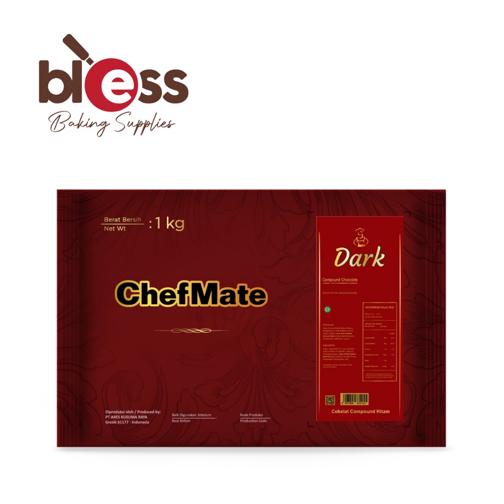 

CHEFMATE BLOK DARK CHOCOLATE COMPOUND 1KG