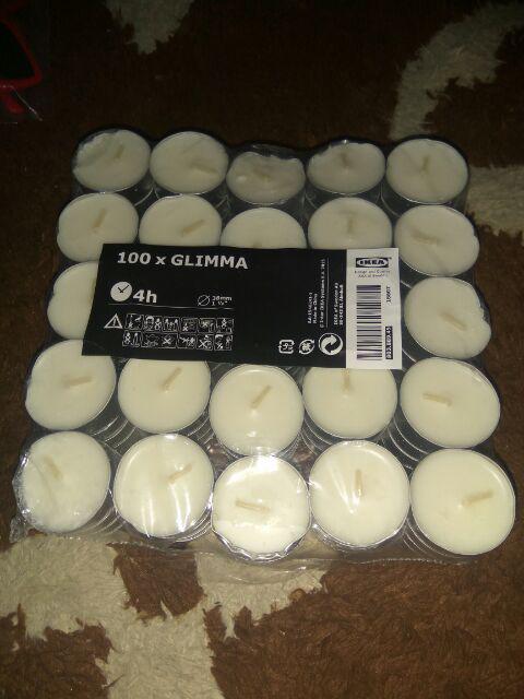 [833] 100 Pcs Lilin Pembakar Minyak Aromaterapi - Harga Per Pack Isi 100 - Tahan 3-4 Jam