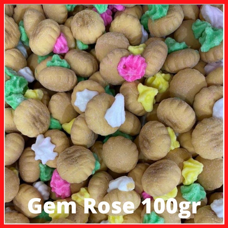 GEM ROSE BISKUIT 100GR / GEM BUNGA | SNACKMAMA