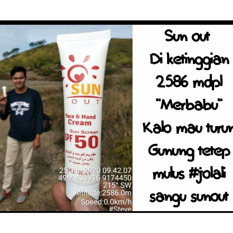 MY WAY SUN OUT SPF 50 sunscren  protection spf 50 sun out and sun cooling SPF50 BPOM