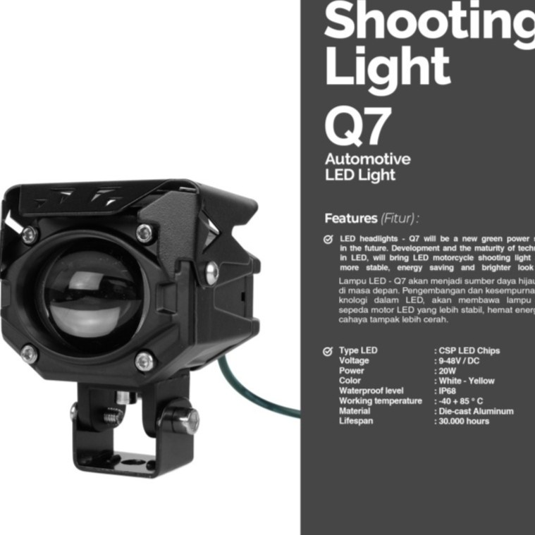 LAMPU SOROT / TEMBAK LED LUMINOS Q7