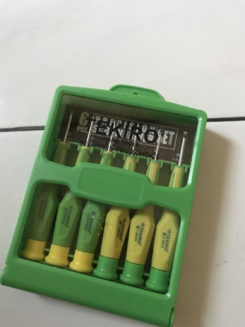 Tekiro Obeng Presisi Kaca Mata/hp/jam - Precision Srewdriver Set 6 Pcs