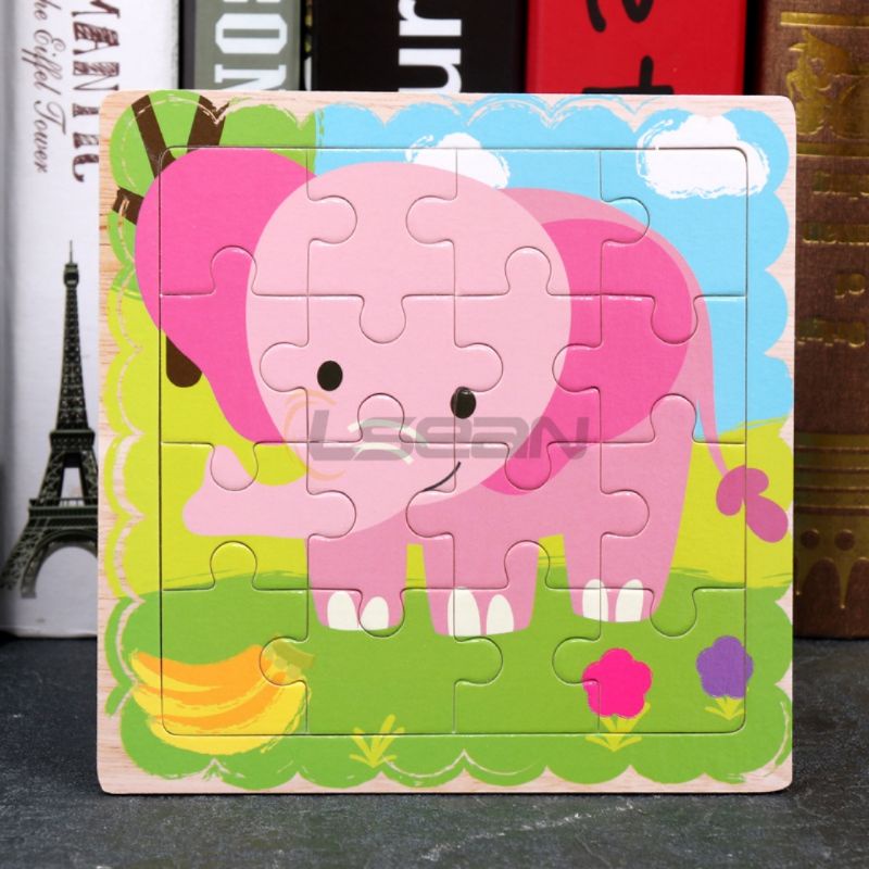 PUZZLE KAYU LUCU WOODEN PUZZLE 16 KEPING | JIGSAW PUZZLE