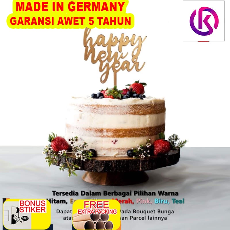 

Terlaris Cake Topper - HAPPY NEW YEAR - Dekorasi Kue - SELAMAT TAHUN BARU