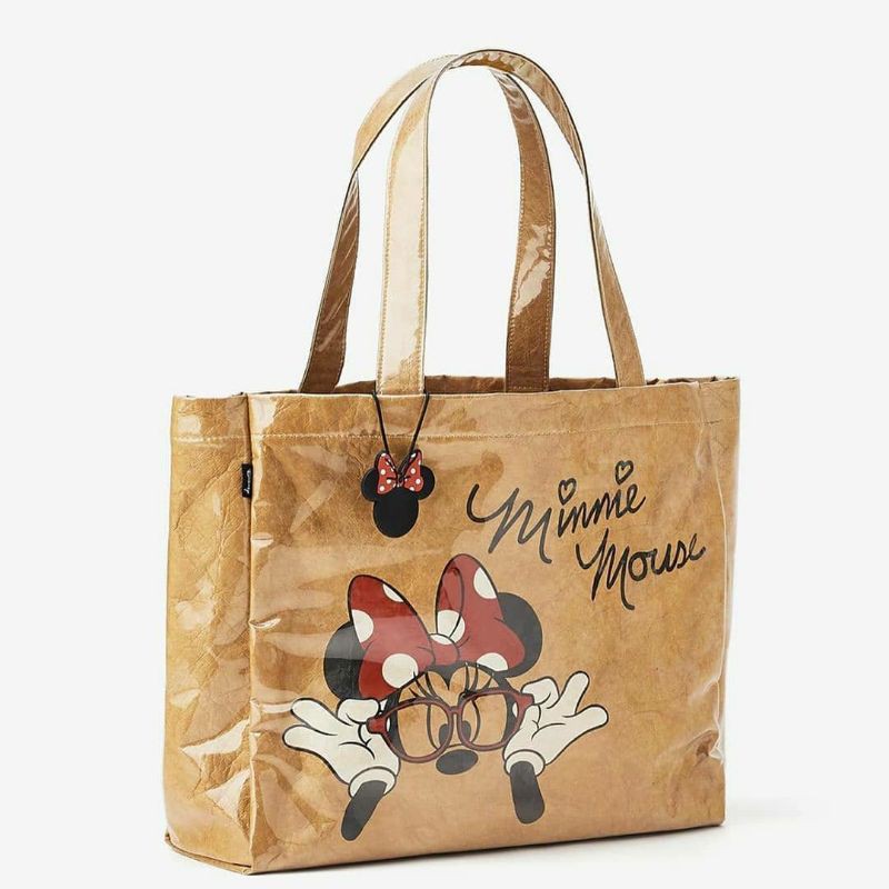 Zara Minnie Mouse Disney Vinyl Tote Bag