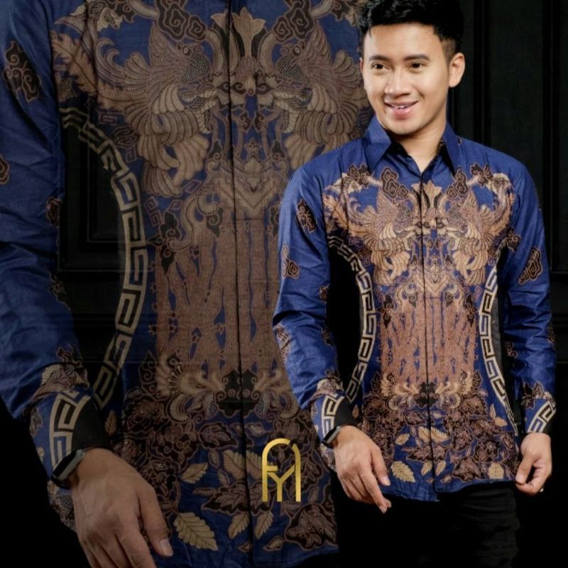 0Batik Pria Kemeja Batik Lengan Panjang SIZE M L XL XXL XXXL