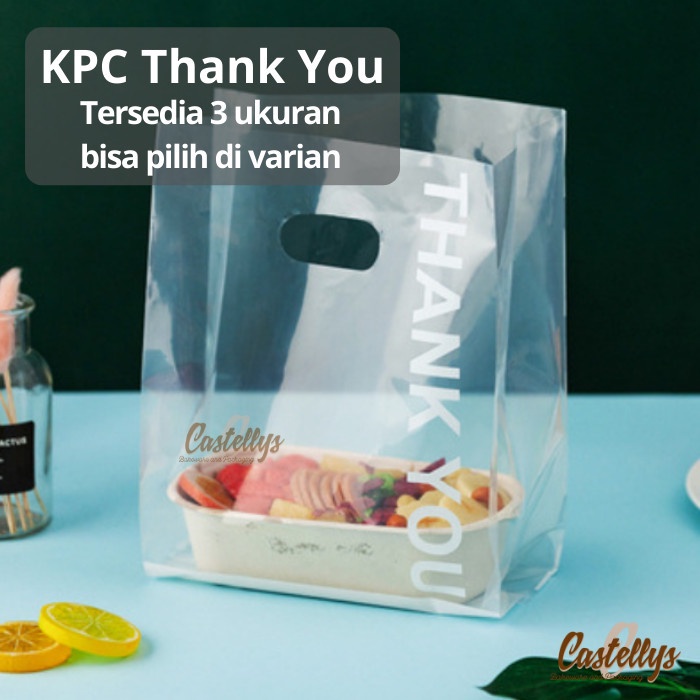 

Kantong Kresek Tas Plastik KPC Thank You Shopping Goodie Bag Import