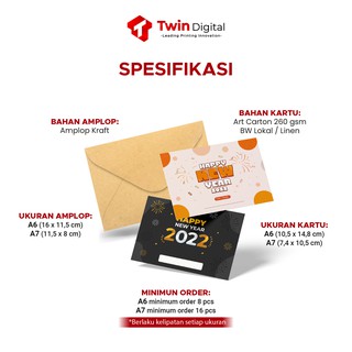 Twindigital Kartu Ucapan Akhir Tahun  Custom Ucapan  New 