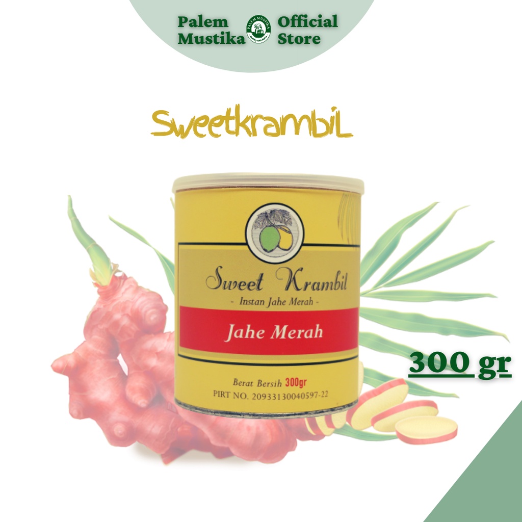

Bubuk Instan Jahe Merah Sweet Krambil | Gula Kelapa| 300 Gram