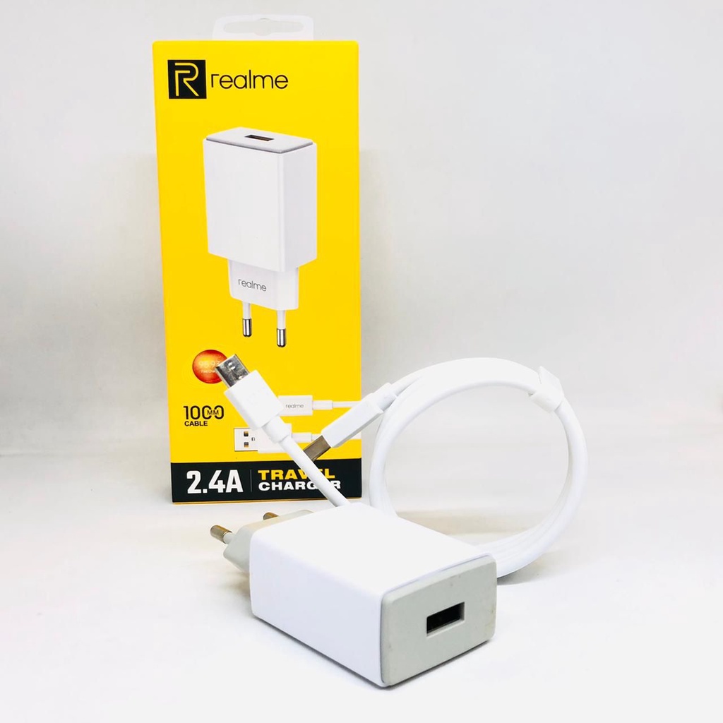 TRAVEL CHARGER CASAN REALME 7 REALME 8 MICRO-USB &amp; TYPE-C  REALME C2 C3 REALME 5 5I