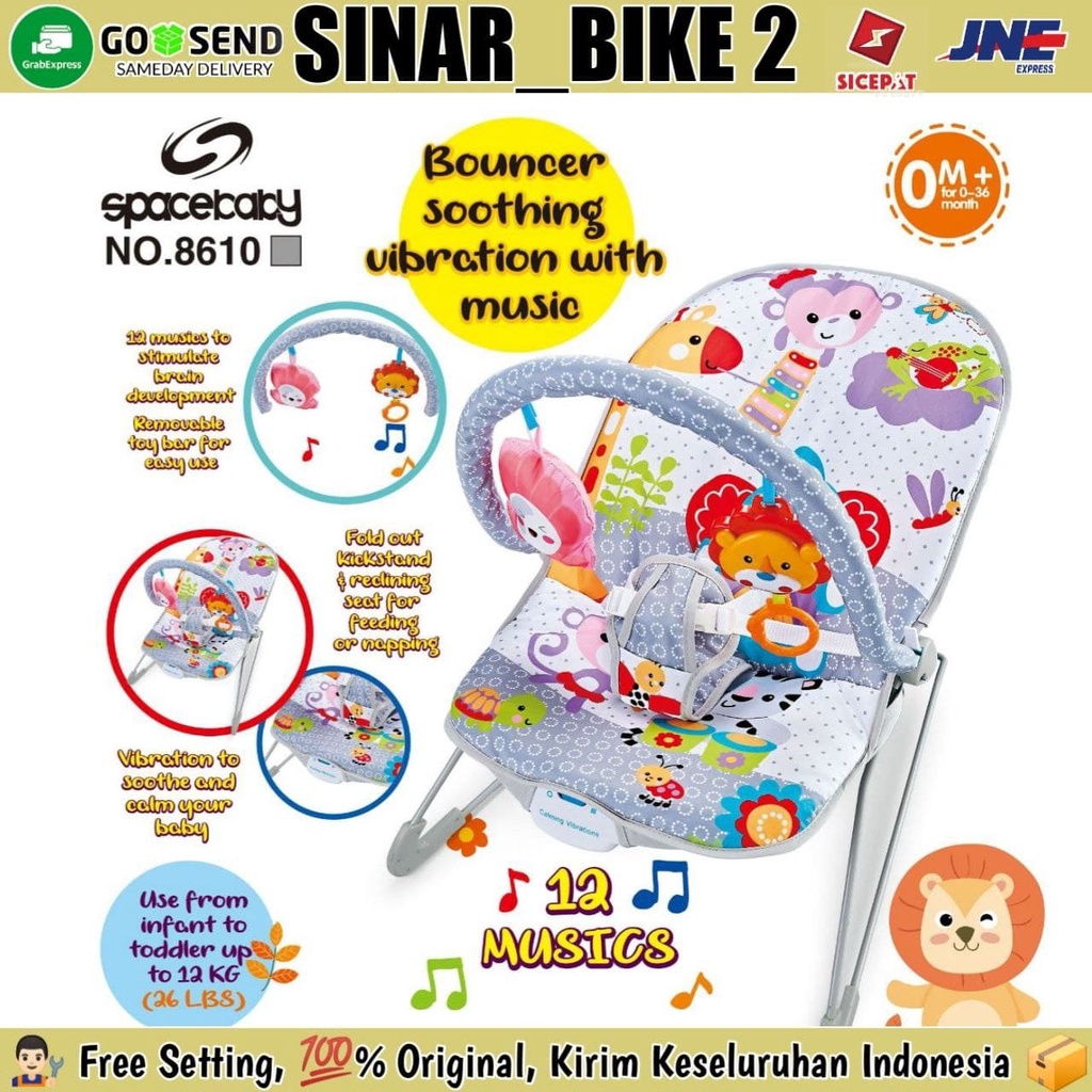 Baby Bouncer Reline 1 SPACEBABY 8610 Kursi Santai Baby