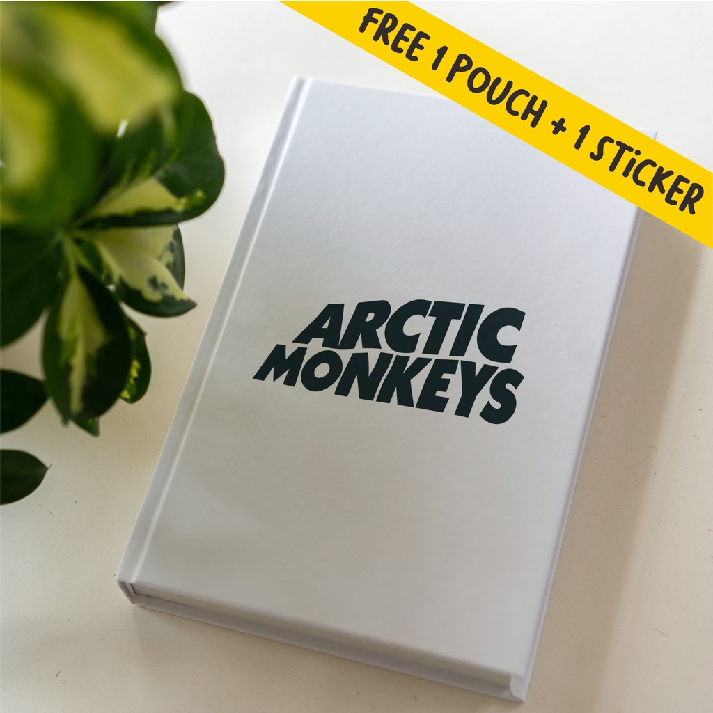 

Buku Catatan Journal Diary Notebook Agenda, Dotted, dan Polos Arctic Monkey putih Leon Paperworks