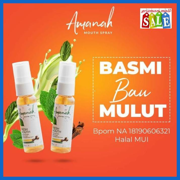 Tulumyairps- Amanah Fresh Mouth Spray Basmi Bau Mulut -Asliii.