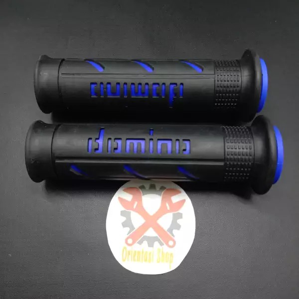 Grip domino biru handgrip domino karet empuk Universal Honda Yamaha Suzuki Kawasaki