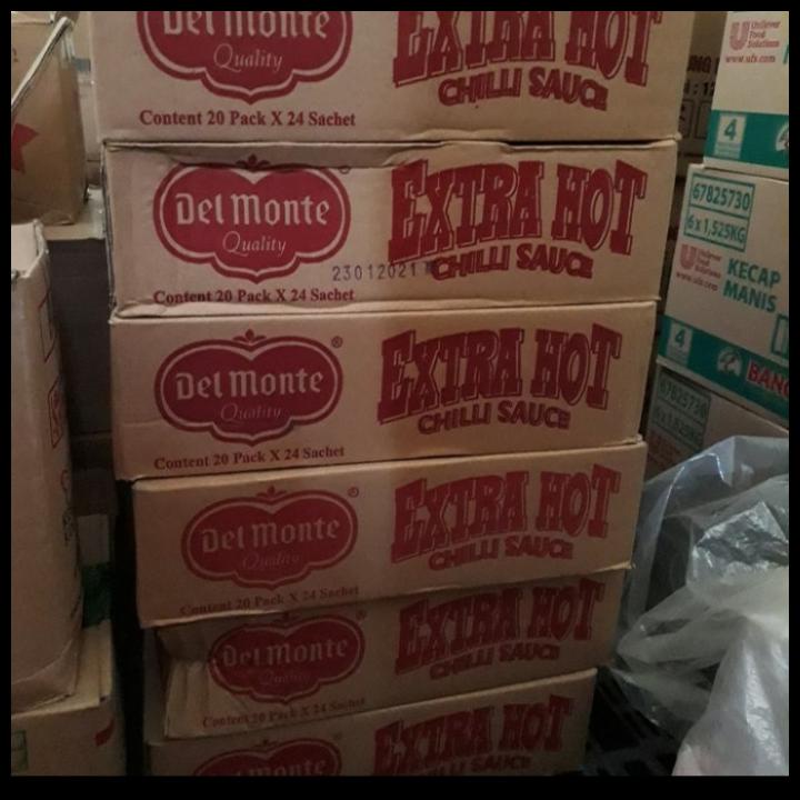 TERBARUU Delmonte saos sambal sachet 1 dus isi 20 pack SALE