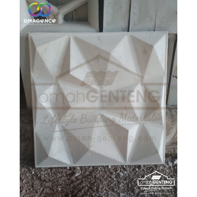 Wall Panel Beton 3D - Panel Dinding 3D - Wall Panel 3D - Omah Genteng