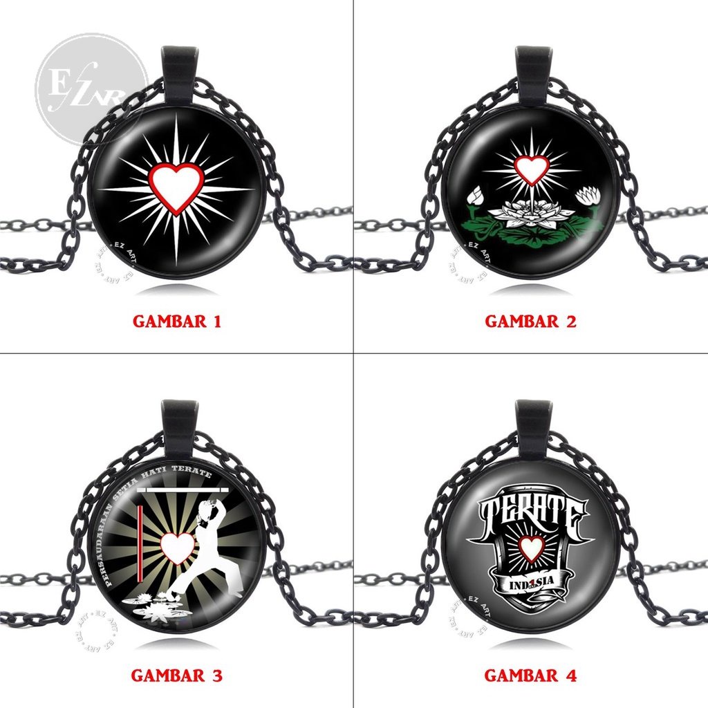 [EZArt] BLACK EDITION - KALUNG LIONTIN PSHT VERSI FULL HITAM LOGO SILAT SH TERATE SETIA HATI KULIT /