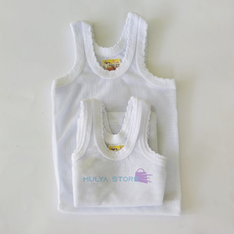 Kaos Dalam Anak Pria Wanita Putih Singlet Kiki Murah