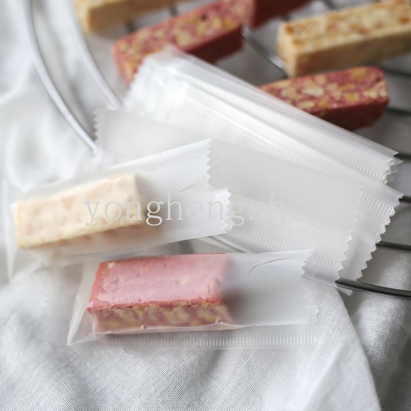 100pcs / set Kantong Plastik Opp Pembungkus Permen / Snack / Biskuit Handmade DIY