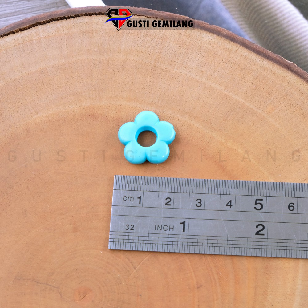 Bahan Kerajinan Tangan 10Gram Mote Bunga Pandora Pastel Rainbow