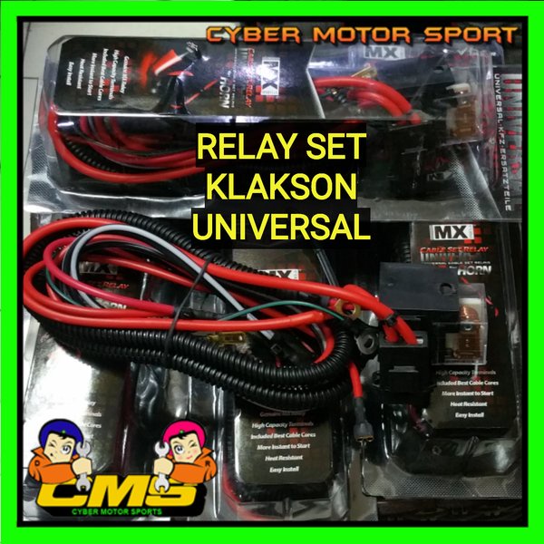 Relay klakson universal. Kabel set relay klakson . kabel klakson high