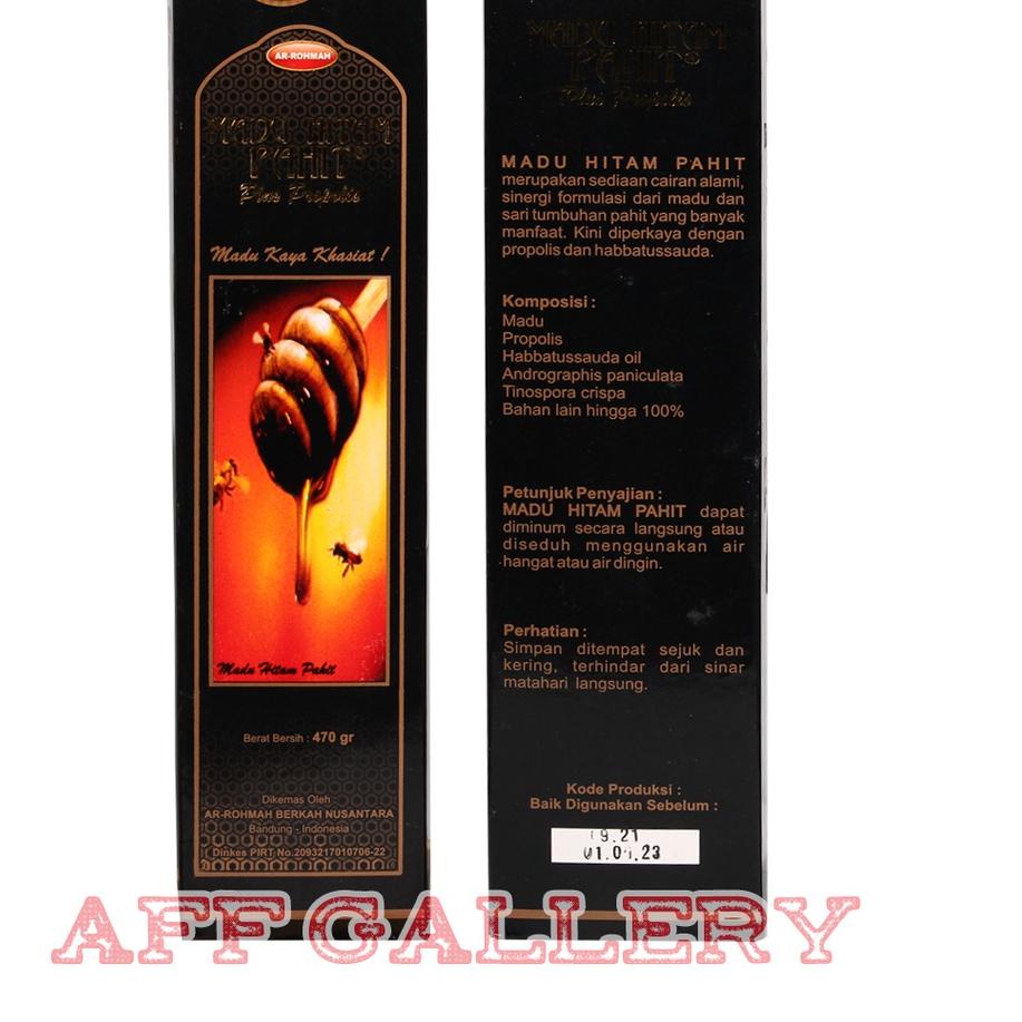 

New! Madu Hitam Pahit AR-ROHMAH ARROHMAH 460 Gr | AR ROHMAH Plus Propolis