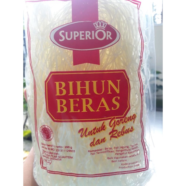 

bihun beras superior 200 gr